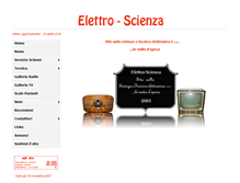 Tablet Screenshot of elettro-scienza.it